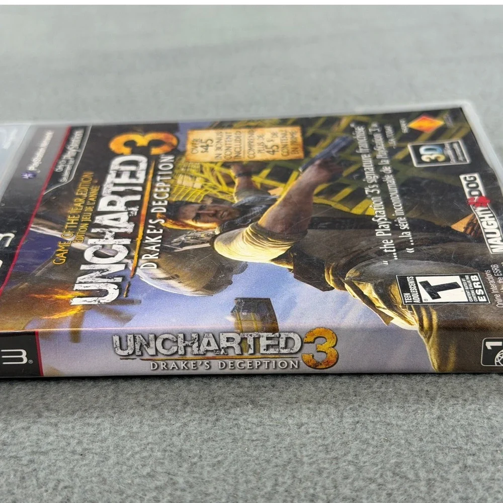 Uncharted 3 Drake's Deception GOTY Edition Sony PS3 PlayStation 3 Video Game